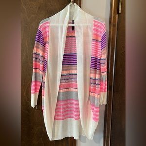 Vibrant colored cardigan